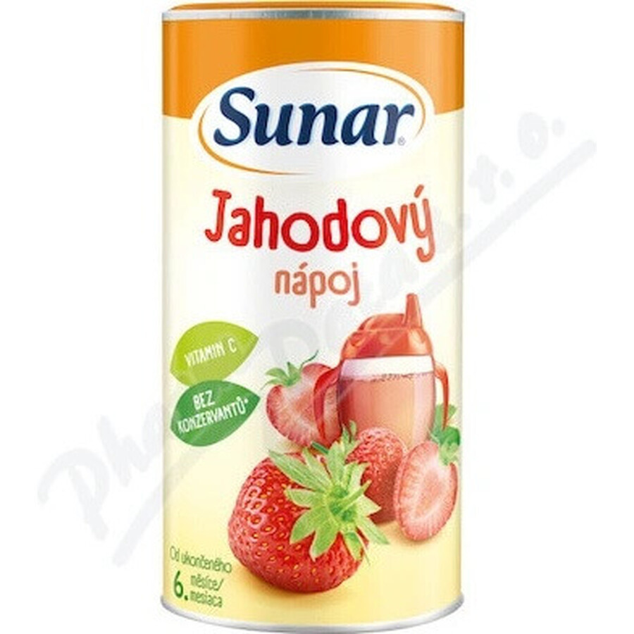 Sunar Oplosbare drank Aardbei 1×200 g