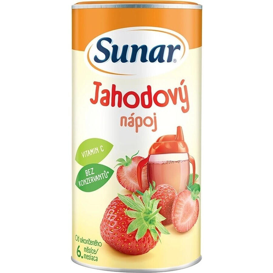 Sunar Oplosbare drank Aardbei 1×200 g