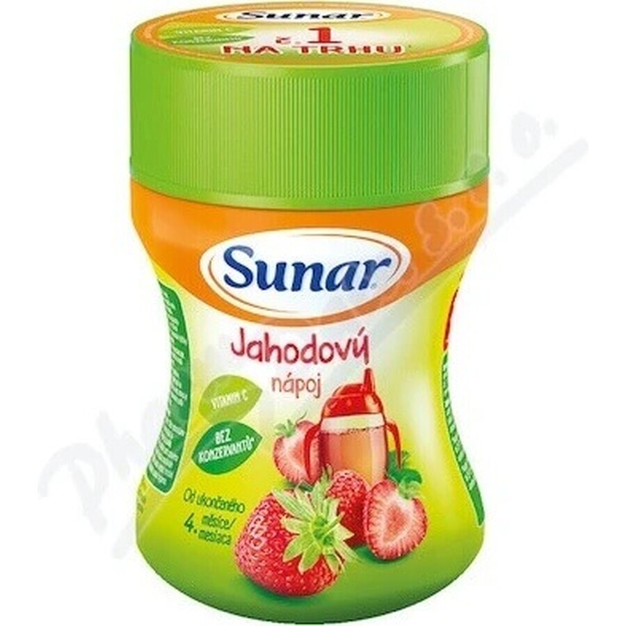 Sunar Oplosbare drank Aardbei 1×200 g