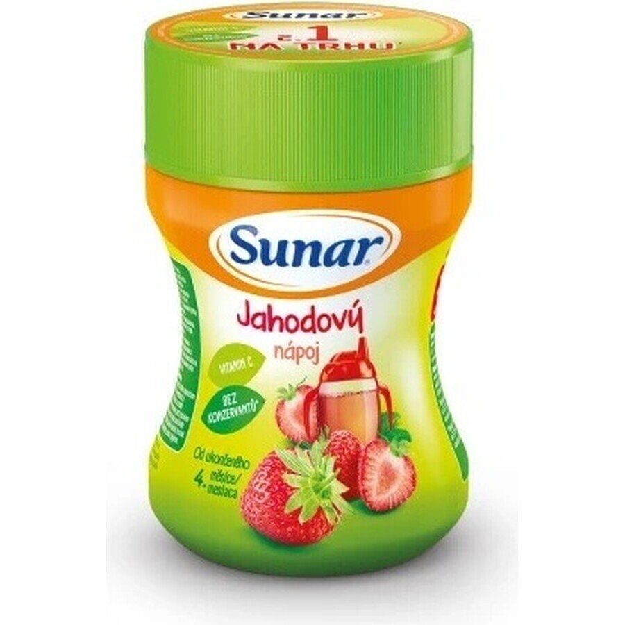 Sunar Oplosbare drank Aardbei 1×200 g