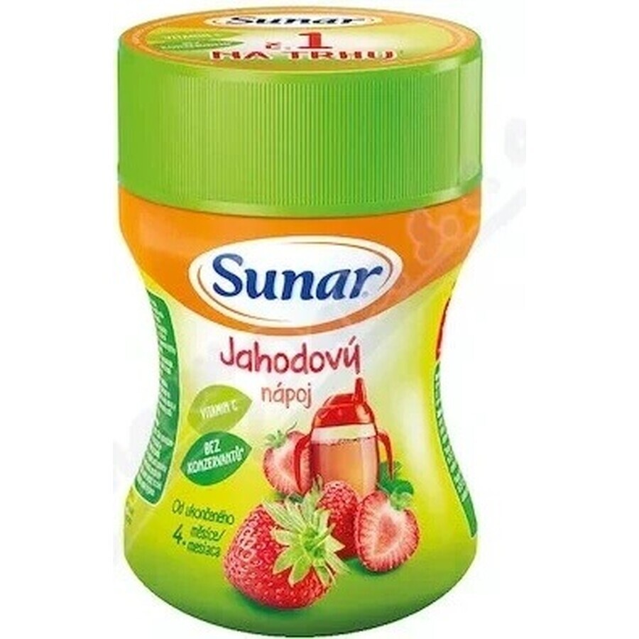 Sunar Oplosbare drank Aardbei 1×200 g