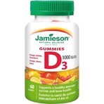 Jamieson Vitamina D3 1000 IU Gummies 60pcs 1×60 tbl, complemento alimenticio