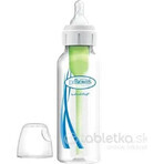 Dr.BROWN'S BABY BOTTLE OPTIONS+ 250 ml 1×1 Stück, schmal, 0M+, antikolik, Kunststoff, weiß