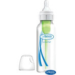 Dr.BROWN'S BABY BOTTLE OPTIONS+ 250 ml 1×1 Stück, schmal, 0M+, antikolik, Kunststoff, weiß