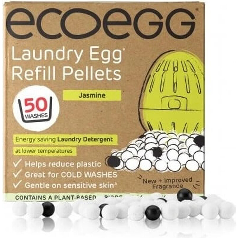 Ecoegg Washing Egg Cartridge - 50 washes fragrance free 1×1 pc, cartridge for 50 washes