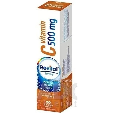 Revital vitamine C 500 mg bruisend 1×20 tbl, sinaasappelsmaak
