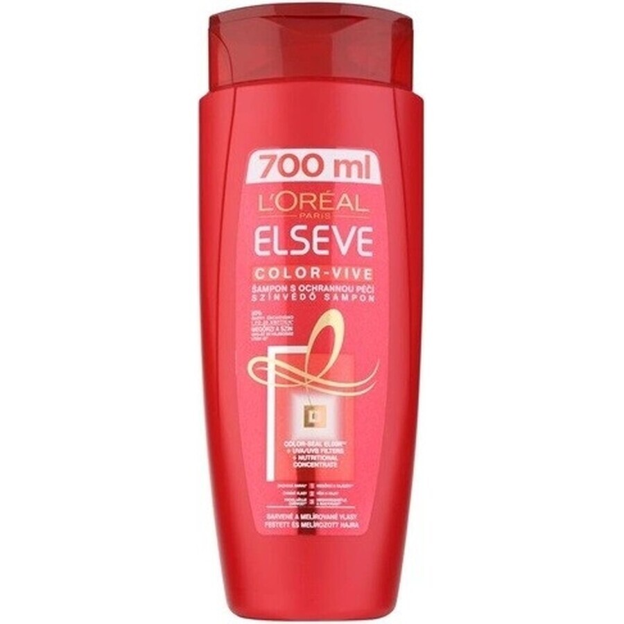 L'Oréal Paris Elseve Color Vive shampoo per capelli trattati con il colore 1×700 ml, prolunga il colore dei capelli