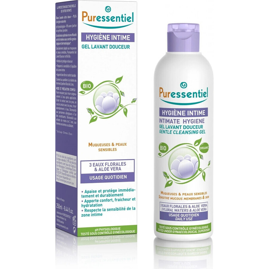 PURESSENTIEL ORGANIC Gel per l'igiene intima 1×250 ml, gel per l'igiene intima