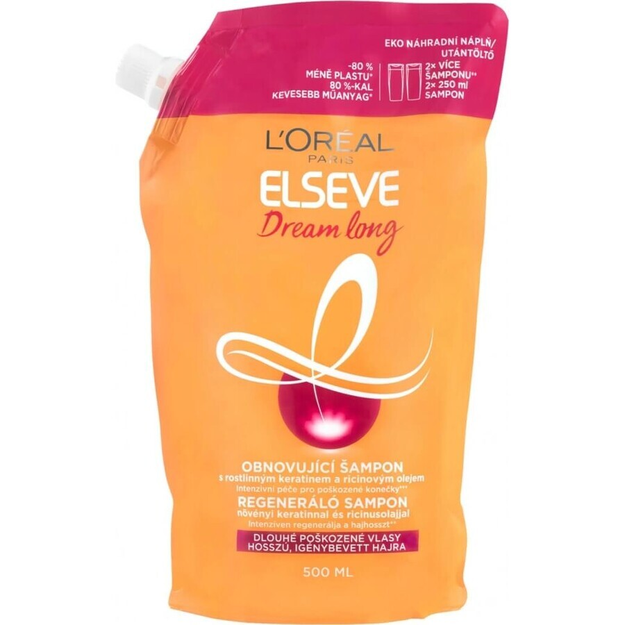 L'Oréal Paris Elseve Dream Long navulling verfrissende shampoo 1×500 ml, navulling