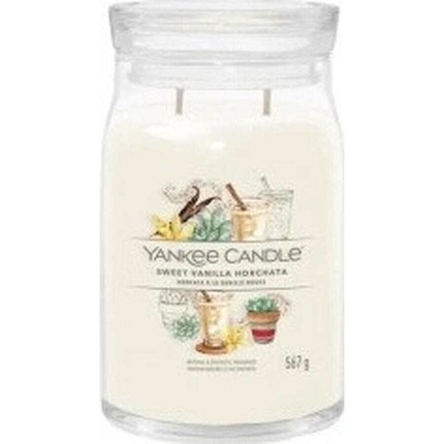 Yankee Candle - Lumânare mare Signature Sweet Vanilla Horchata 1×567g, lumânare parfumată