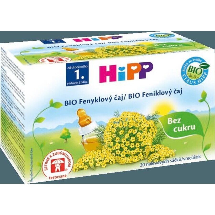 HiPP biologische venkelthee 20×1,5 g, venkelthee