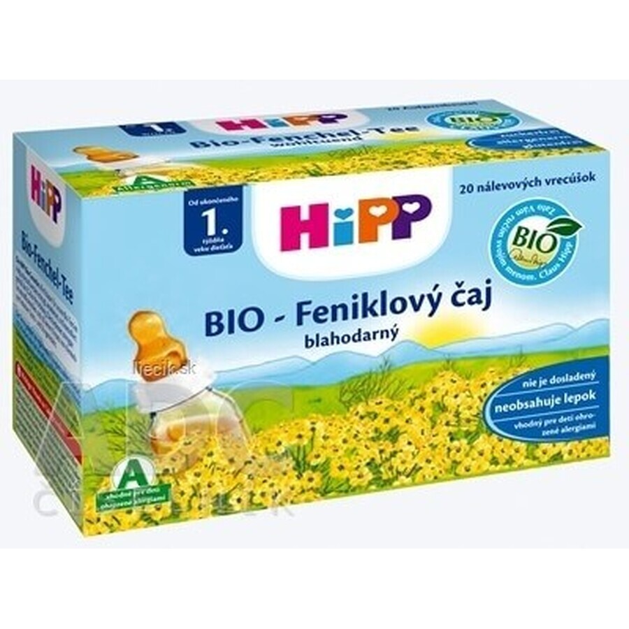 HiPP biologische venkelthee 20×1,5 g, venkelthee