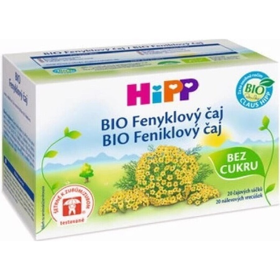 HiPP biologische venkelthee 20×1,5 g, venkelthee