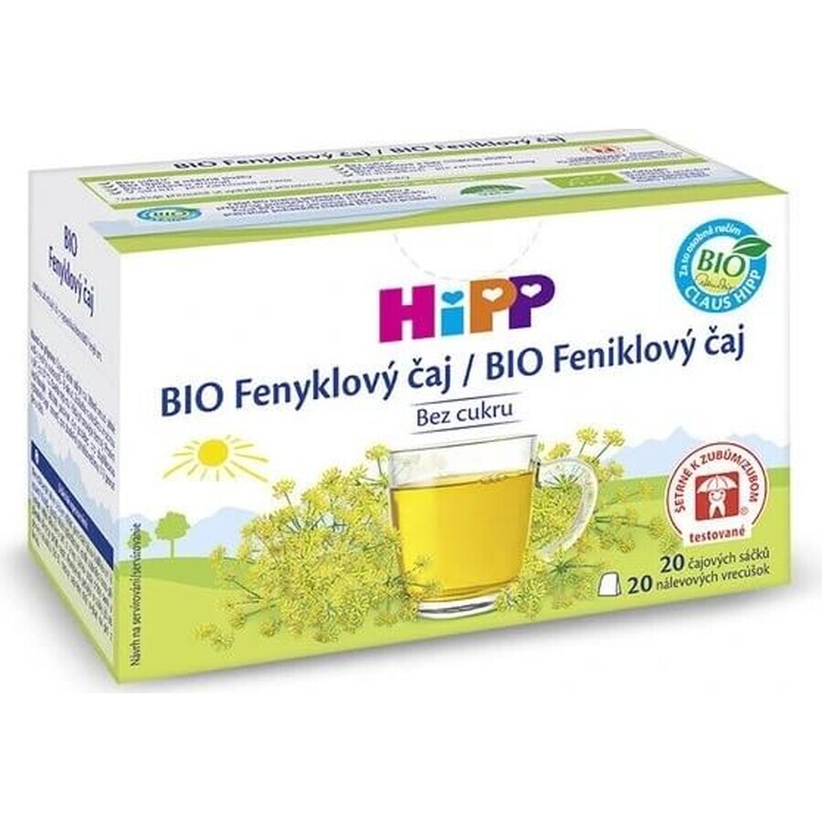 HiPP biologische venkelthee 20×1,5 g, venkelthee