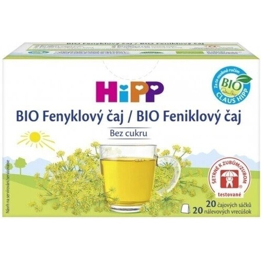 HiPP biologische venkelthee 20×1,5 g, venkelthee