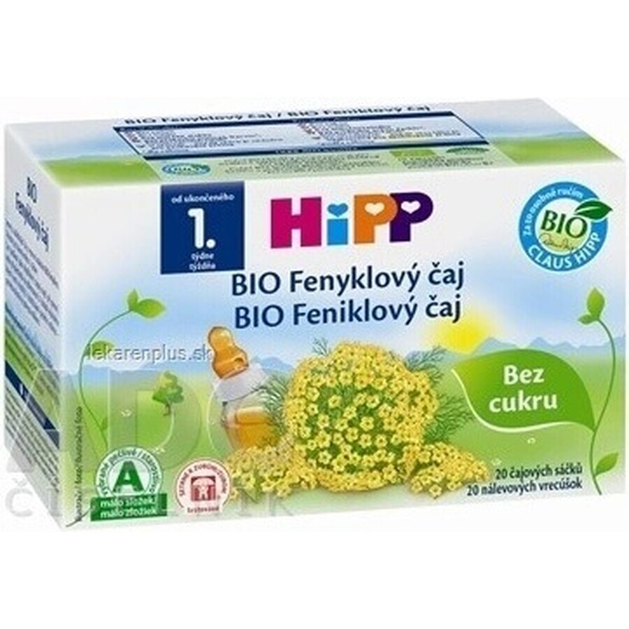 HiPP biologische venkelthee 20×1,5 g, venkelthee