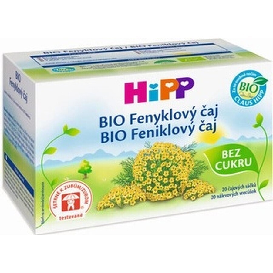 HiPP biologische venkelthee 20×1,5 g, venkelthee