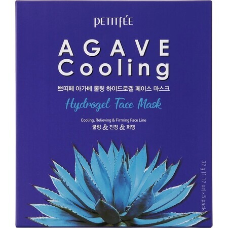 Petitfee & Koelf Erfrischende Hydrogel-Gesichtsmaske mit Agave 32 g * 5 Blatt 1×32 g * 5 Blatt