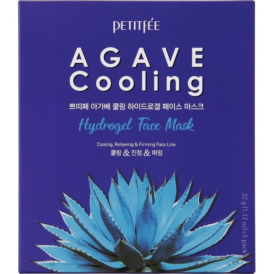 Petitfee & Koelf Erfrischende Hydrogel-Gesichtsmaske mit Agave 32 g * 5 Blatt 1×32 g * 5 Blatt