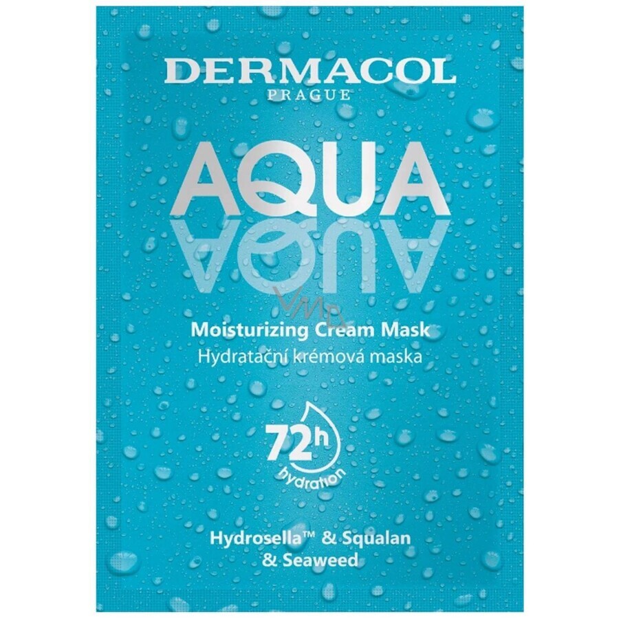 Dermacol AQUA aqua hydraterend gezichtsmasker 1×8ml, hydraterend gezichtsmasker