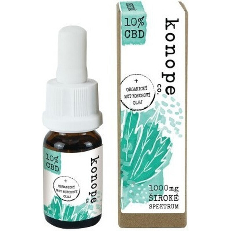 Hemp co. 10% CBD en aceite de argán orgánico - amplio espectro 1000mg 1×10 g