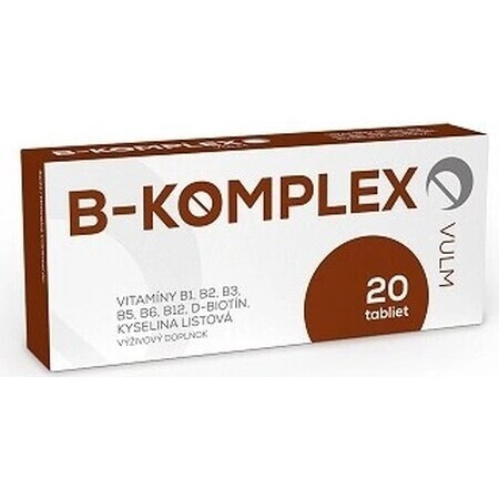 VULM B-KOMPLEX 1×20 tbl, voedingssupplement