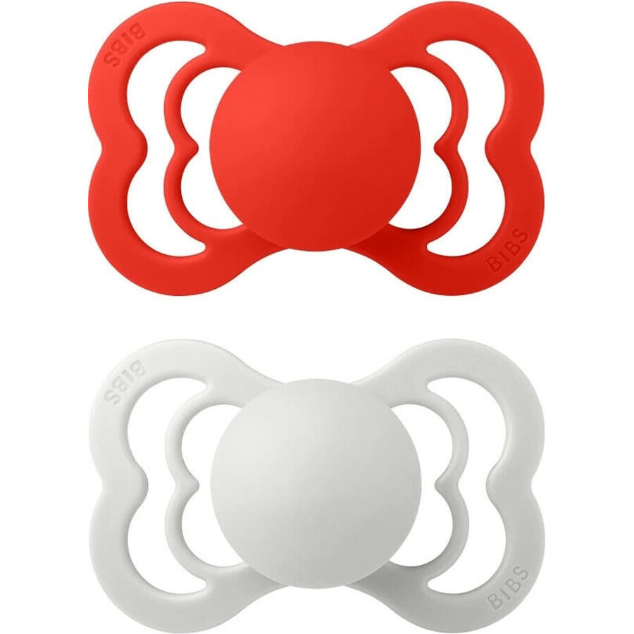 BIBS Supreme 2 pcs 1×1 silicone BIBS Supreme 2 pcs - size 2, sweet apple / haze