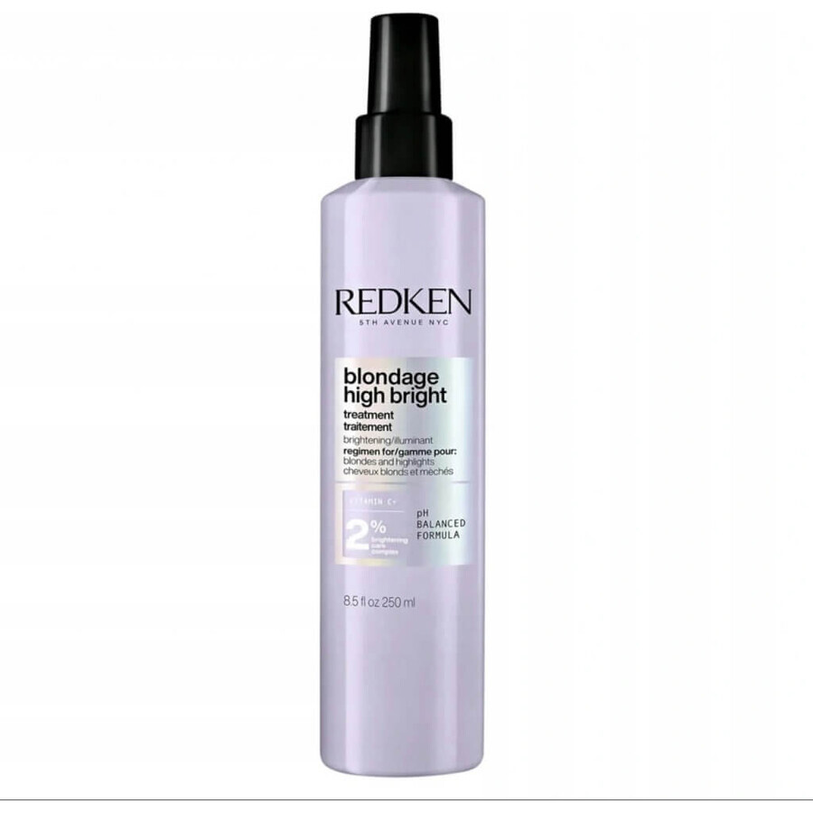 Redken Tratament pentru păr blond Blondage High Bright 1×250 ml, tratament pentru păr