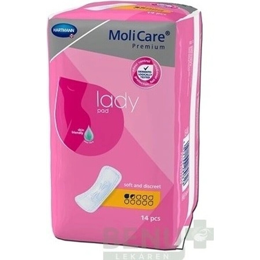 Hartmann MoliCare Premium Lady pad 1.5 gouttes 1×14 pcs, serviettes d'incontinence