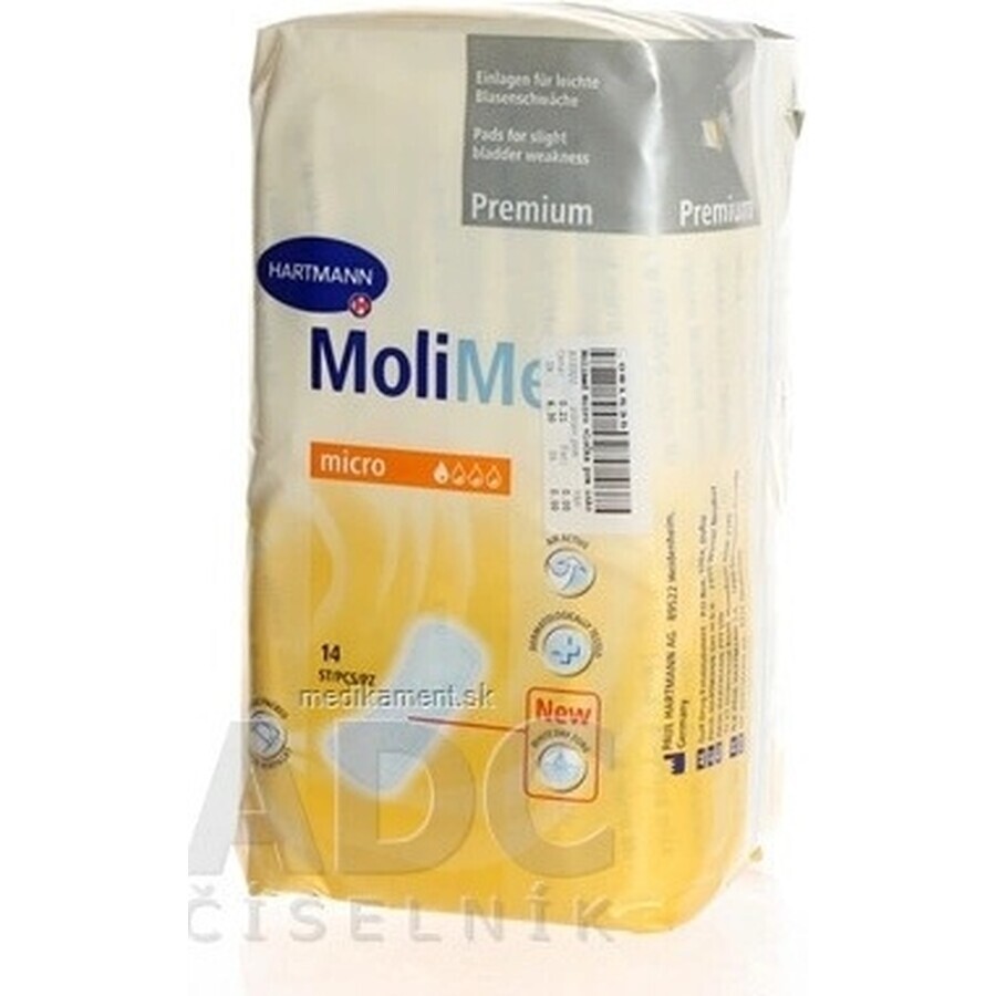 Hartmann MoliCare Premium Lady pad 1.5 gouttes 1×14 pcs, serviettes d'incontinence