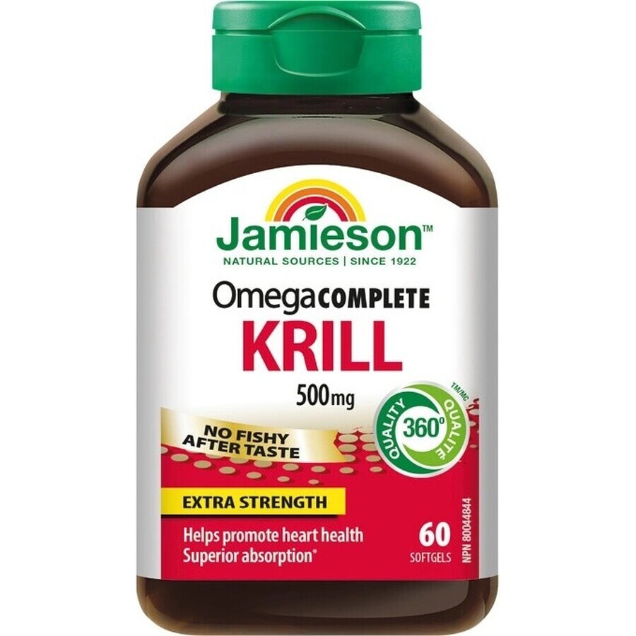 JAMIESON OMEGA COMPLETE PURE KRILL OIL 1×60 cps, voedingssupplement