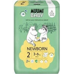 Muumi Baby 2 Newborn 3-6 kg, biologische luiers 1×58st, ECO luiers