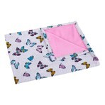 Children's blanket BÁRA 5284/422 75x100 pink/daisies 1×1 pc, baby blanket