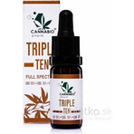 CANNABIOpharm TRIPLE TEN- CBD 10%-CBG 10%-CBN 10% 1×10 ml, olie met CBD, CBG en CBN