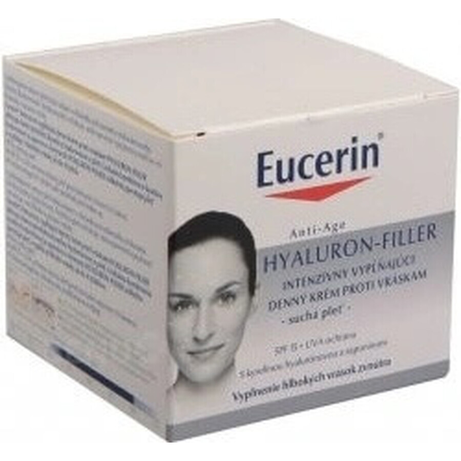 Eucerin HYALURON-FILLER Anti-Falten Tagescreme 1×50 ml, Creme für trockene Haut