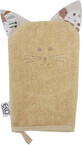 EKO Katoenen servet met oren Kat Beige 20x15 cm 1&#215;1 stuk, babyservet