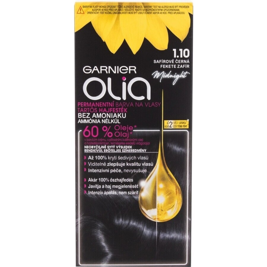 Garnier Olia Permanente Haarfarbe 3.23 Dark Chocolate 1×1 Set, permanente Haarfarbe