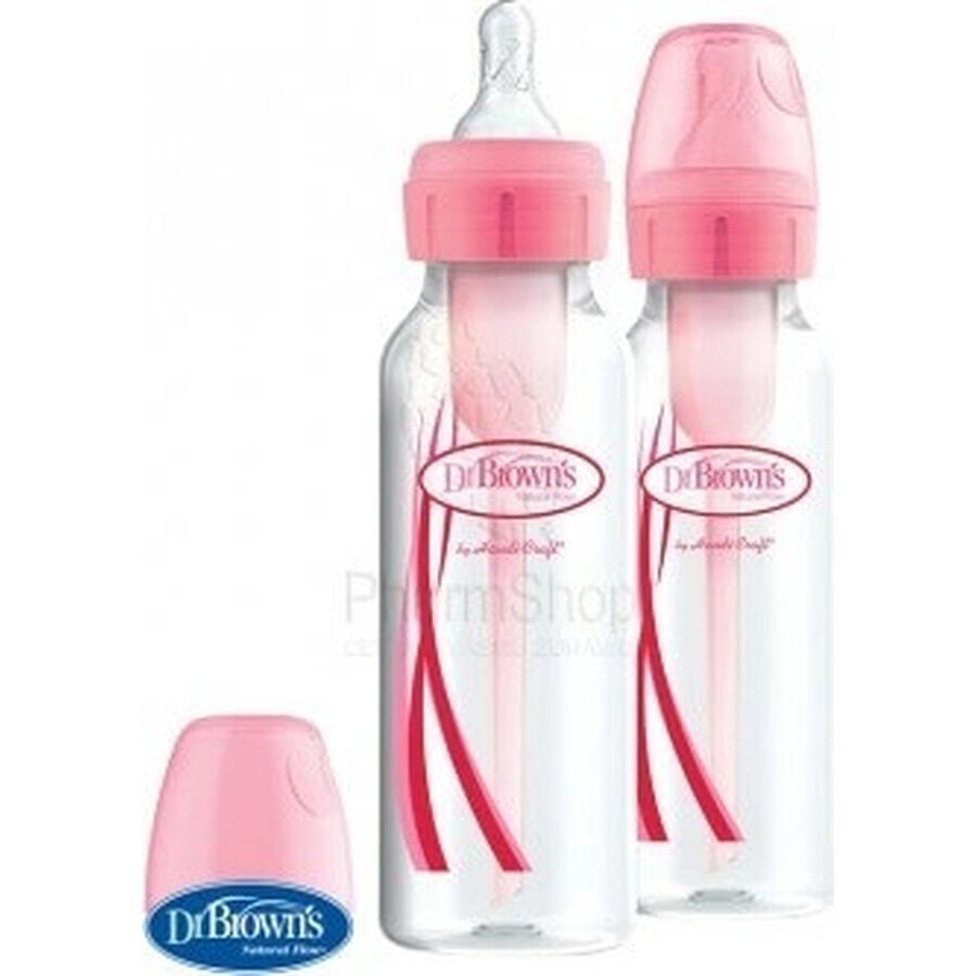 Dr Browns Pink Bottle 2 Stück 2×250 ml 2×250 ml, Flaschen