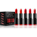 Set de rouge à lèvres Revolution PRO Matte Reds 1×5 pcs, set de rouge à lèvres