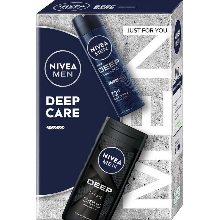 NIVEA MEN BOX DEEP DEO DEEP DEODOR 1×1 pcs, pack regalo