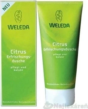 WELEDA Douche Emulsie Citrus 1×200 ml, douche emulsie