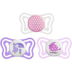 Chicco Soother Physio Light Silicone Soother 6-16m+, Pink 2pcs 1×2 pcs, Soothing Soother (6-16m.+)