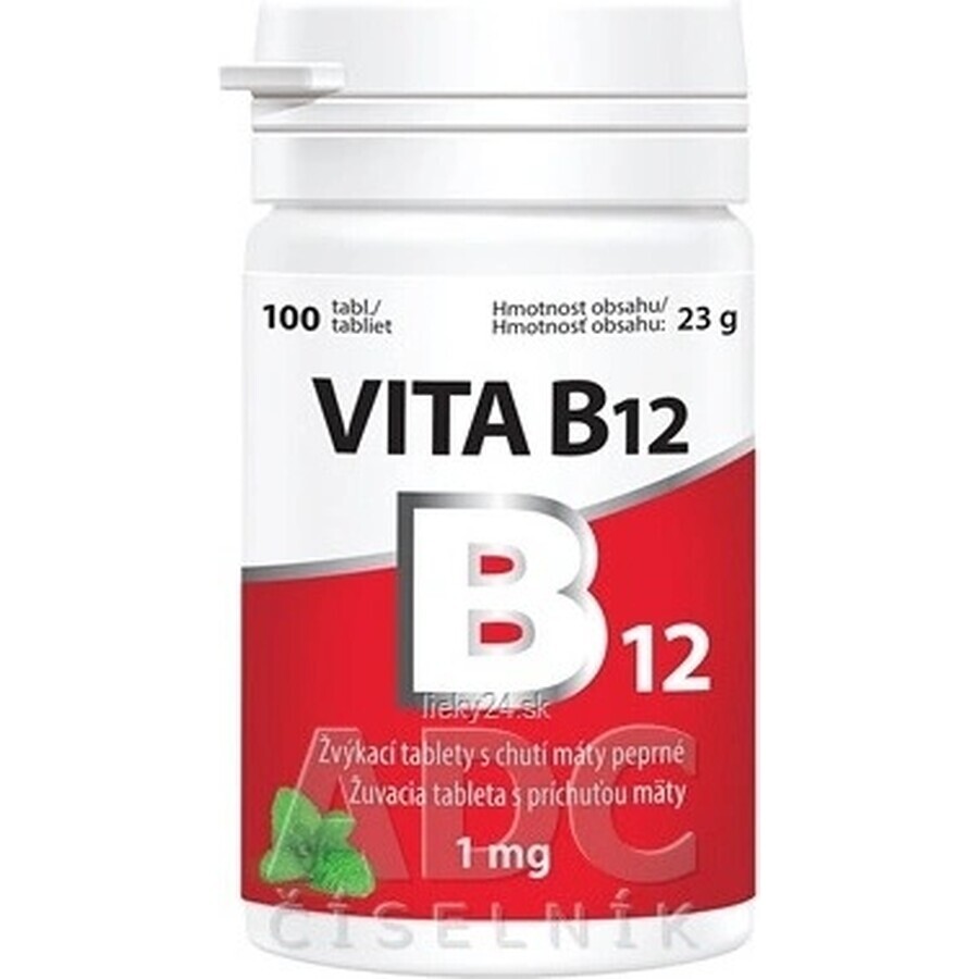 Vitabalans VITA VITA B12 1 mg 1×100 tbl, B12 as chewable tablets