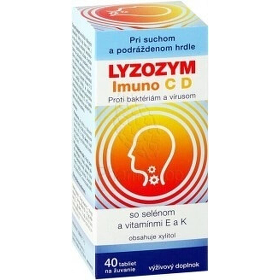 LYZOZYM Imuno C D 40 bl. voor kauwen 1×40 bl. voor kauwen