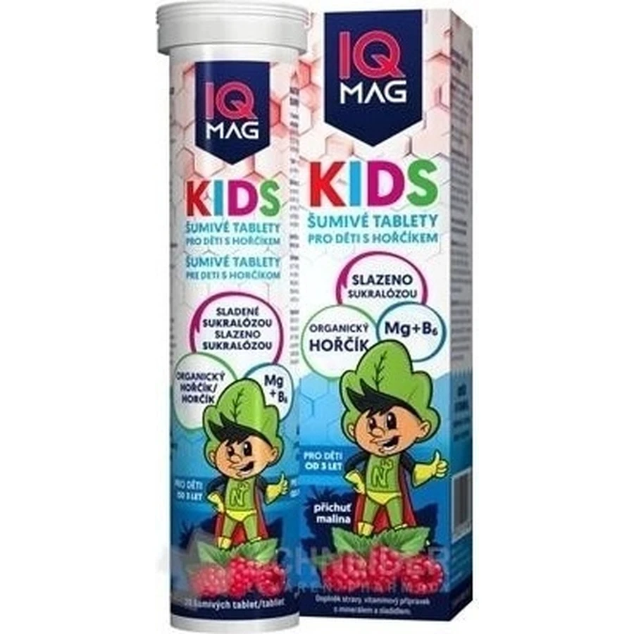 IQ mag Kids Magnesium for Kids Raspberry 1×20 tbl, suplement diety: ceny i cechy