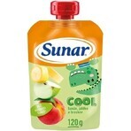 Sunar COOL Fruit Piersică, Banană, Măr 1×120 g, Piersică, Banană, Măr, 12m+