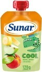 Sunar COOL Fruit Perzik, Banaan, Appel 1&#215;120 g, Perzik, Banaan, Appel, 12m+