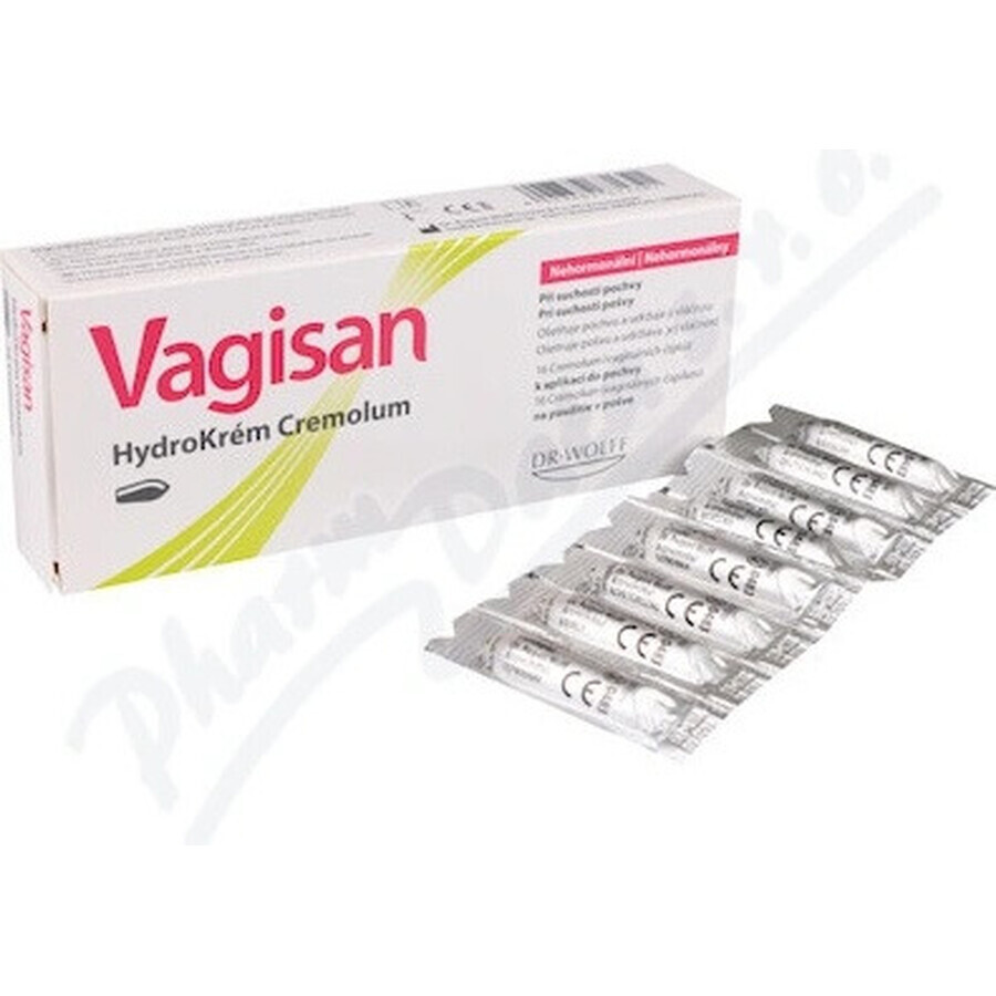 Vagisan HydroCream Cremolum 1×16 stuks, vaginale zetpillen