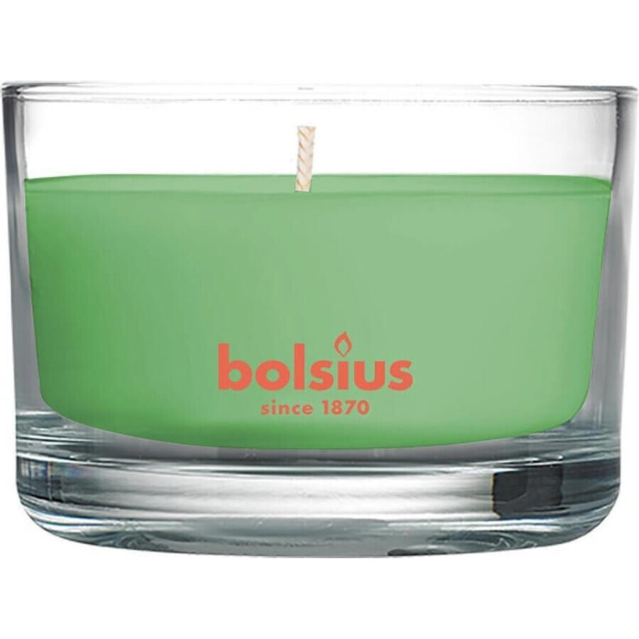 Bolsius Aromatic 2.0 Bougie parfumée en verre au thé vert 1×1 pc, taille 80 x 50 mm