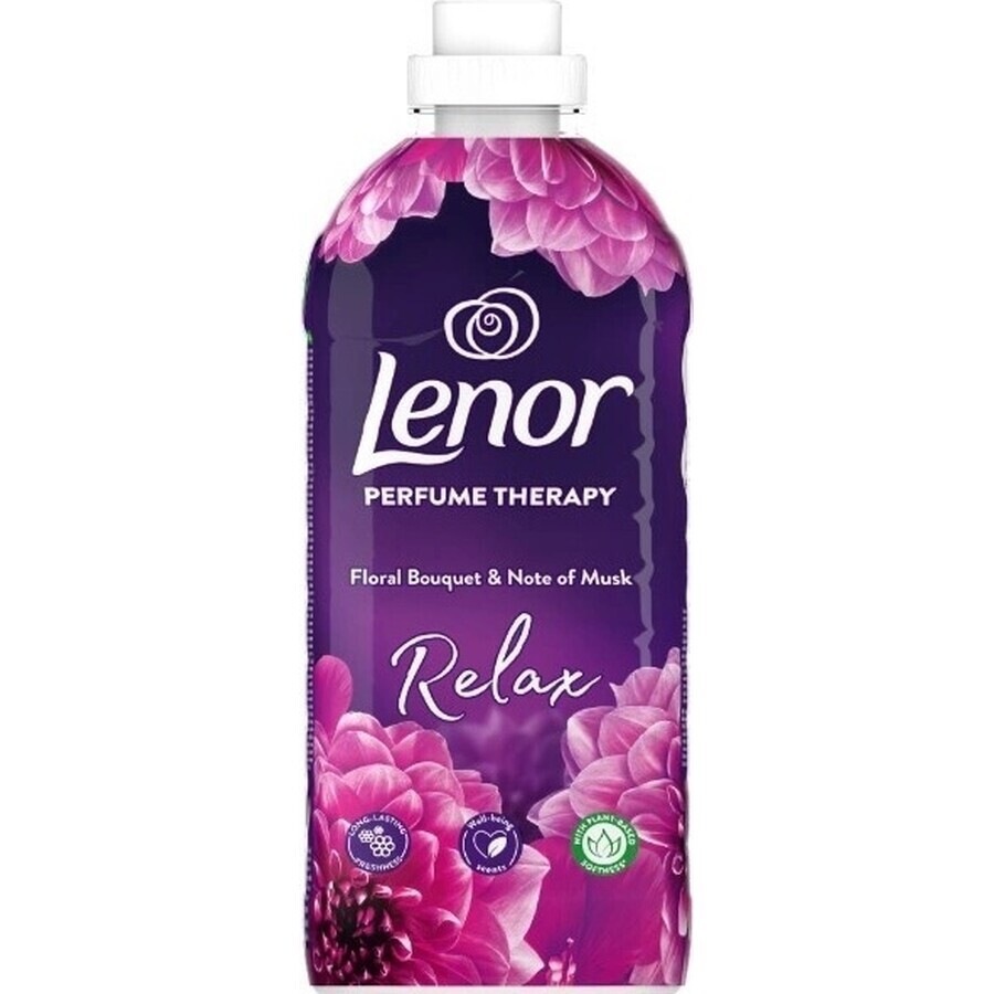 Lenor Balsamo per tessuti 925ml, 37 lavaggi Bouquet floreale e nota di muschio 1×925 ml, balsamo per tessuti